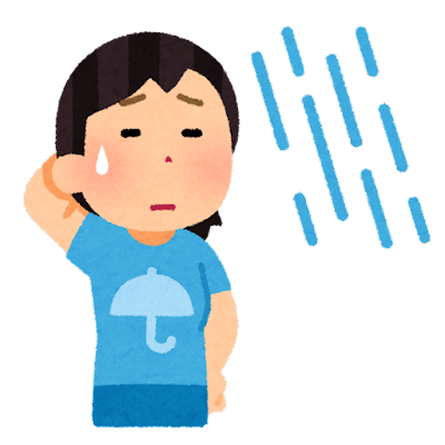 明日は雨予報のようですね☔